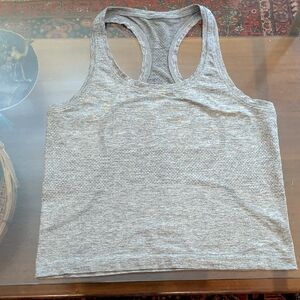 Lululemon Women's Swiftly Tech Racerback Tank 2.0 SLTE/WHT 8